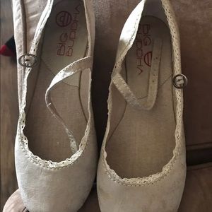 Big Buddha flats with ankle strap